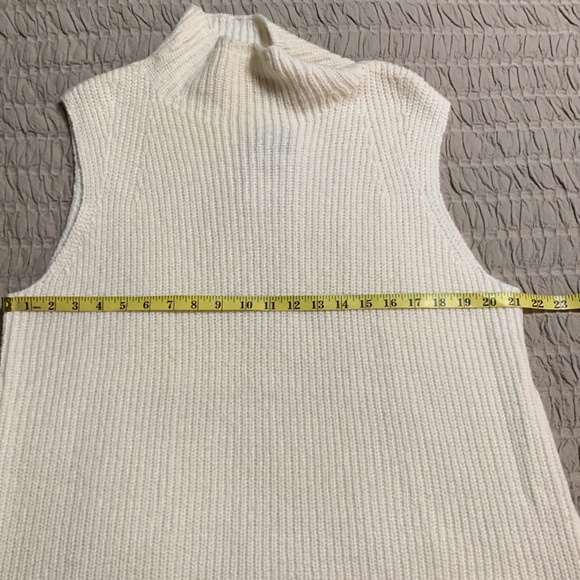 Lauren Ralph Lauren Women Sleeveless Knit Mock Neck Sweater Ivory 1X Lagenlook - Picture 10 of 14
